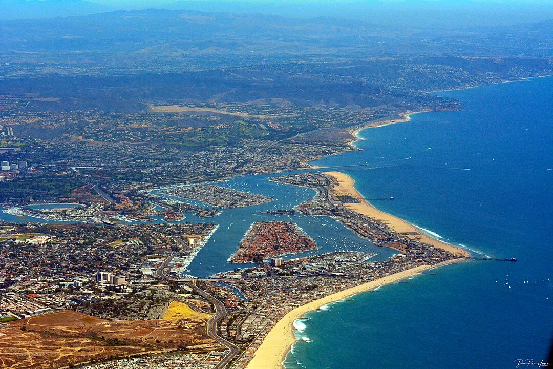 orange county picture from above